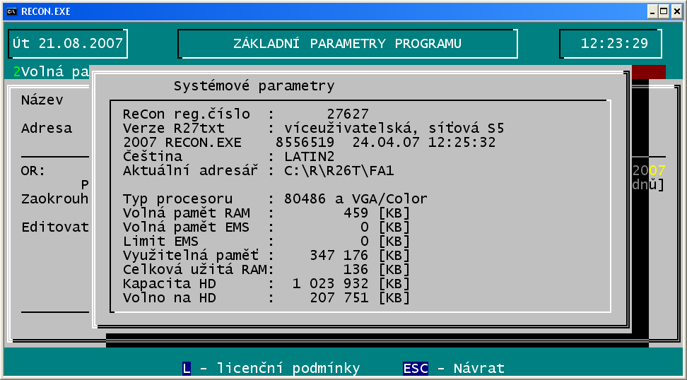 Poklepu-li myší na text nastav uživatele (vpravo dole obrázek lišky), mohu nastavit propojení mezi verzemi. 1.řádek C:\R\R28t\Fa1\ budu chtít data uživatele z adresáře Fa1 2.