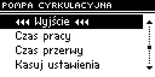 IV.11. Podlahové čerpadlo Návod k obsluze Táto funkce umožňuje regulaci podlahového topení. Uživatel zvolí teplotu podlahového topení v rozsahu 30oC 55oC.