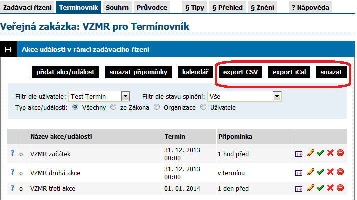 Připomínka akce/události lze si nastavit upozornění předem, připsat komentář k Připomínce a zadat libovolný počet adresátů, kterým přijde e-mailová zpráva (viz Obrázek 15).