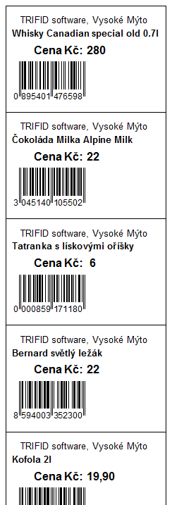 Varianta TRIFID STANDARD Je určena především pro prodejny a menší obchodní firmy.