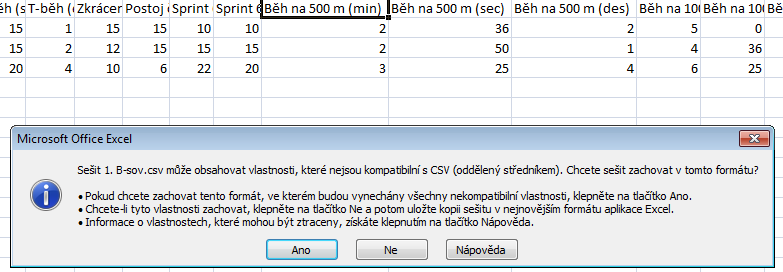 Soubor si znovu uložte někam do počítače, kde ho dokážete následně nalézt. Můžete si ho klidně přejmenovat, jak chcete, důležité ovšem je, že nesmíte měnit koncovku (příponu).csv.