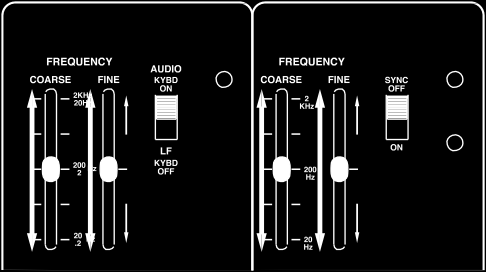 Ladění Poté, co dokončíte základní nastavení dle výše uvedeného návodu, použijte běžnou ladičku a nastavte slider FREQUENCY COURSE a FREQUENCY FINE na správnou výšku.
