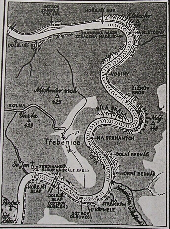 Zdroj: www.svatojanske-proudy.cz [16. 3. 2009]. 3. Mapa původních Svatojánských proudů.