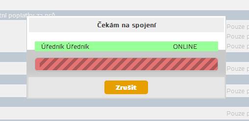 Zahájení komunikace Potvrzením Zahájit komunikaci je komunikace navazována.