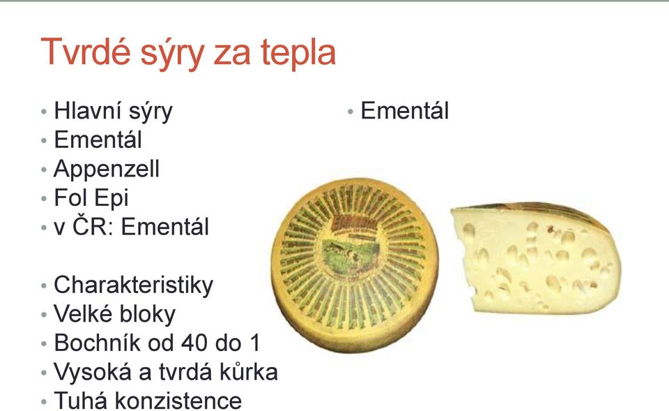 Charakteristiky Velké bloky Bochník od 40