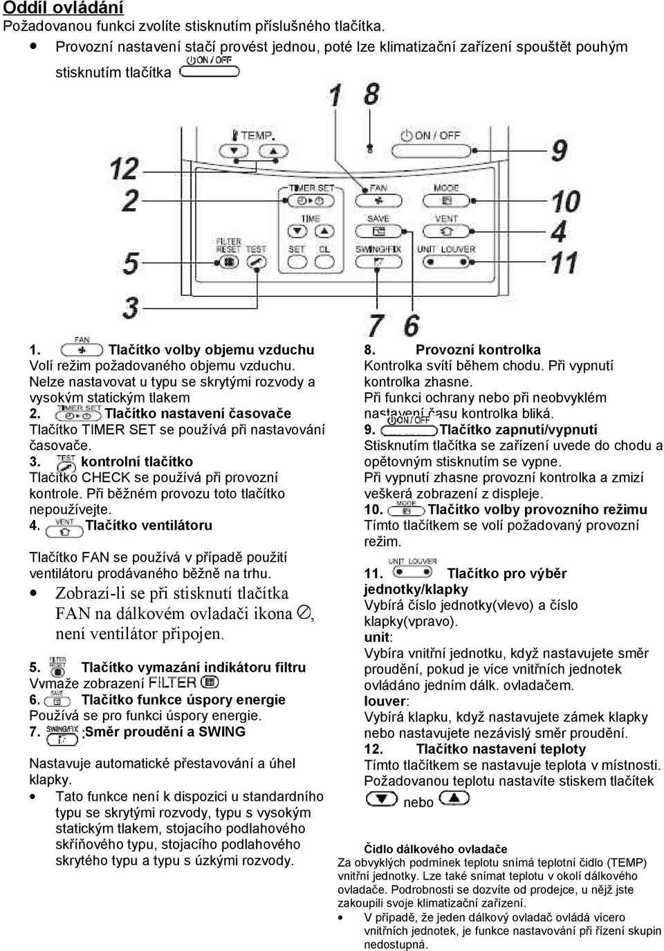 Tlačítko nastavení časovače Tlačítko TIMER SET se používá při nastavování časovače. 3. kontrolní tlačítko Tlačítko CHECK se používá při provozní kontrole.