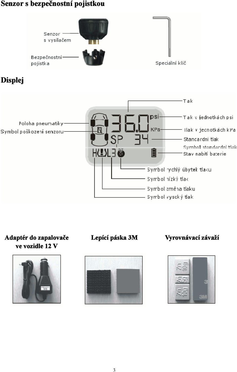 zapalovače ve vozidle 12 V