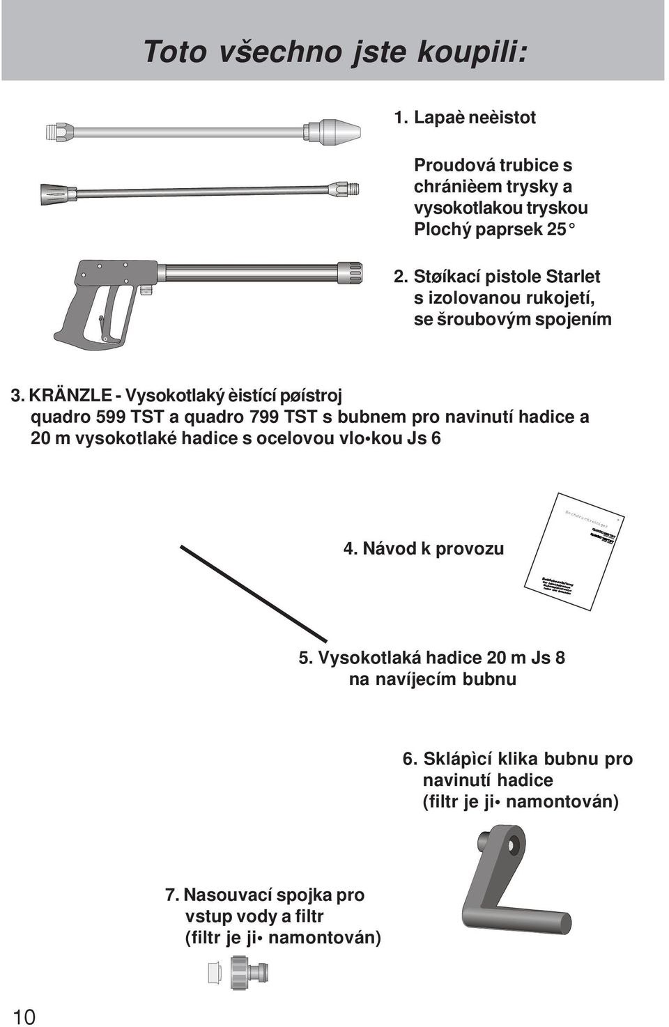 Støíkací pistole Starlet s izolovanou rukojetí, se šroubovým spojením 3.