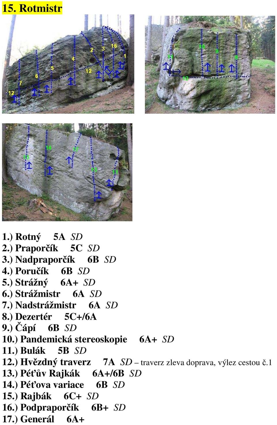 ) Pandemická stereoskopie 6A+ SD 11.) Bulák 5B SD 12.