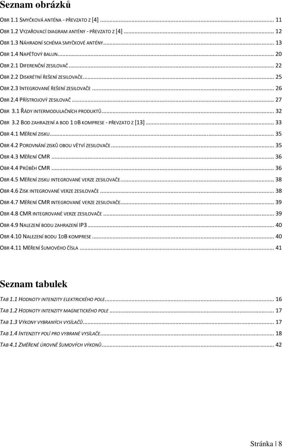 2 BOD ZAHRAZENÍ A BOD 1 DB KOMPRESE - PŘEVZATO Z [13]... 33 OBR 4.1 MĚŘENÍ ZISKU... 35 OBR 4.2 POROVNÁNÍ ZISKŮ OBOU VĚTVÍ ZESILOVAČE... 35 OBR 4.3 MĚŘENÍ CMR... 36 OBR 4.