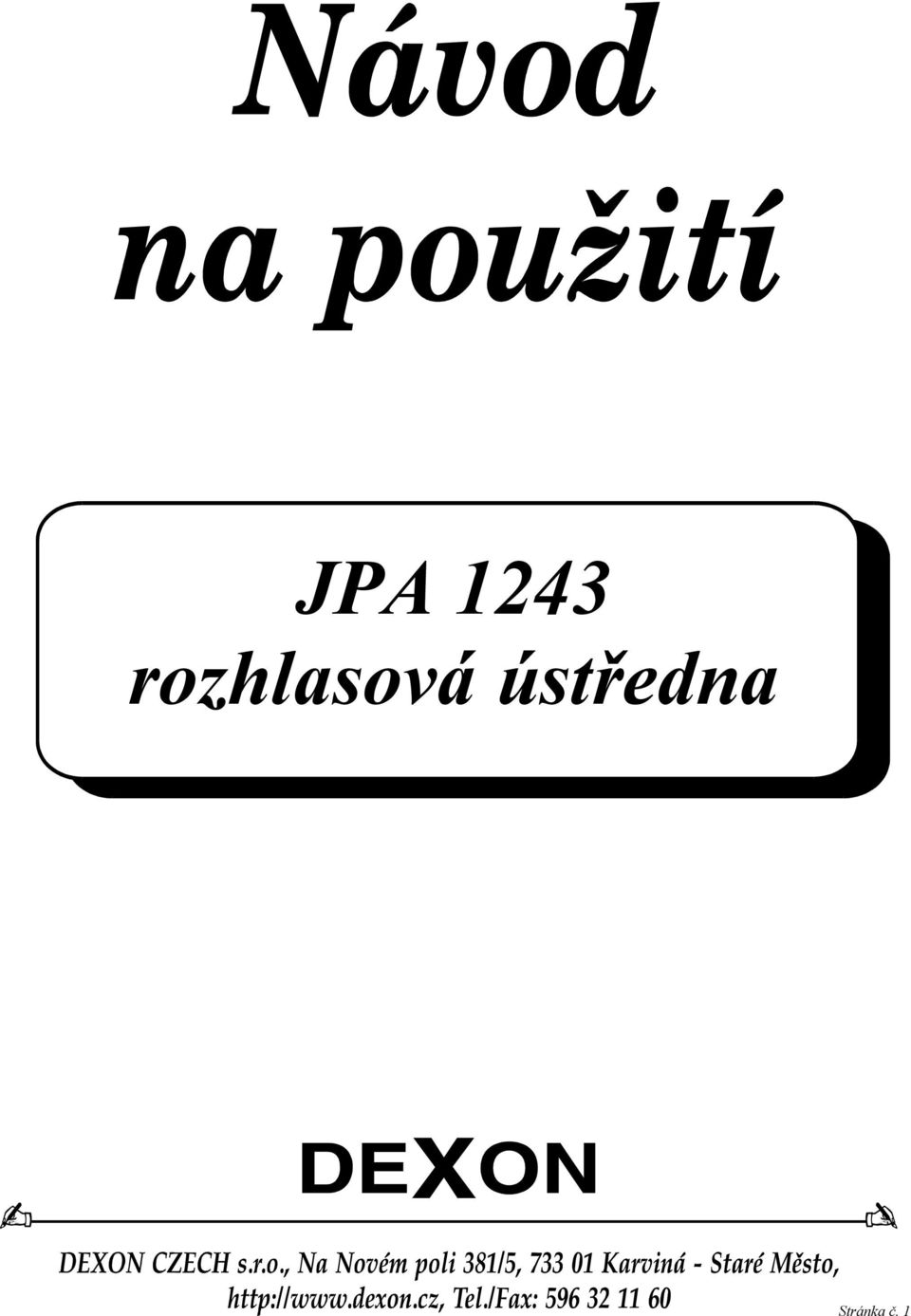 ústředna