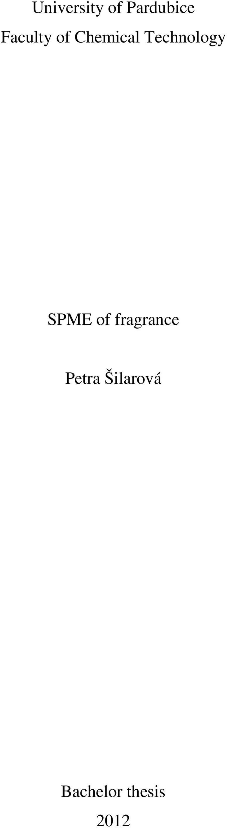 Technology SPME of