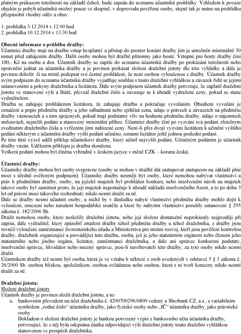 prohlídka 10.12.