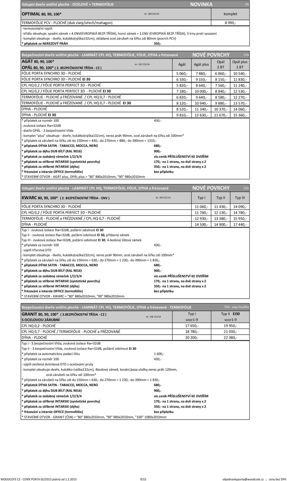 TŘÍDA), 3 trny proti vysazení - komplet obsahuje - dveře, kukátko(výška132cm), skládaná ocel.