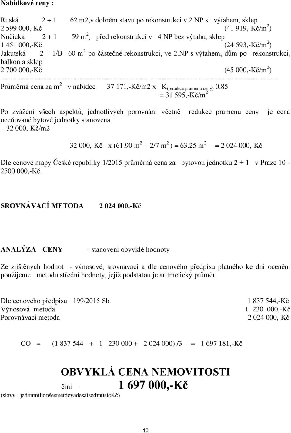 NP s výtahem, dům po rekonstrukci, balkon a sklep 2 700 000,-Kč (45 000,-Kč/m 2 ) -------------------------------------------------------------------------------------------------------------------