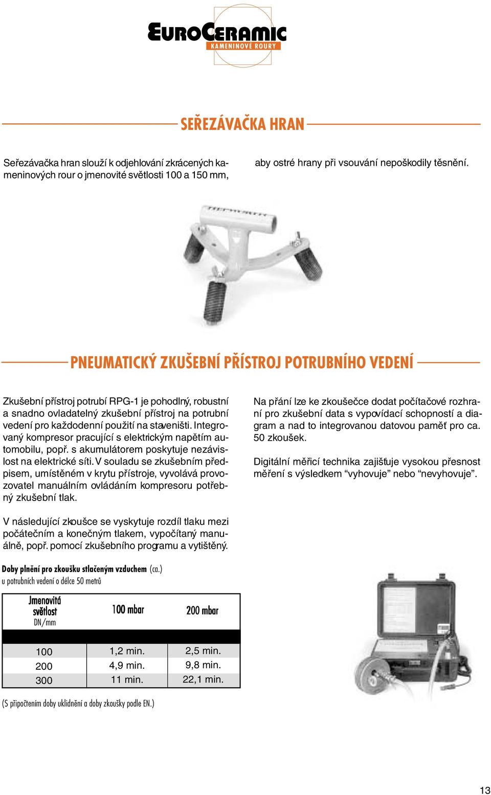 Integrovaný kompresor pracující s elektrickým napětím automobilu, popř. s akumulátorem poskytuje nezávislost na elektrické síti.