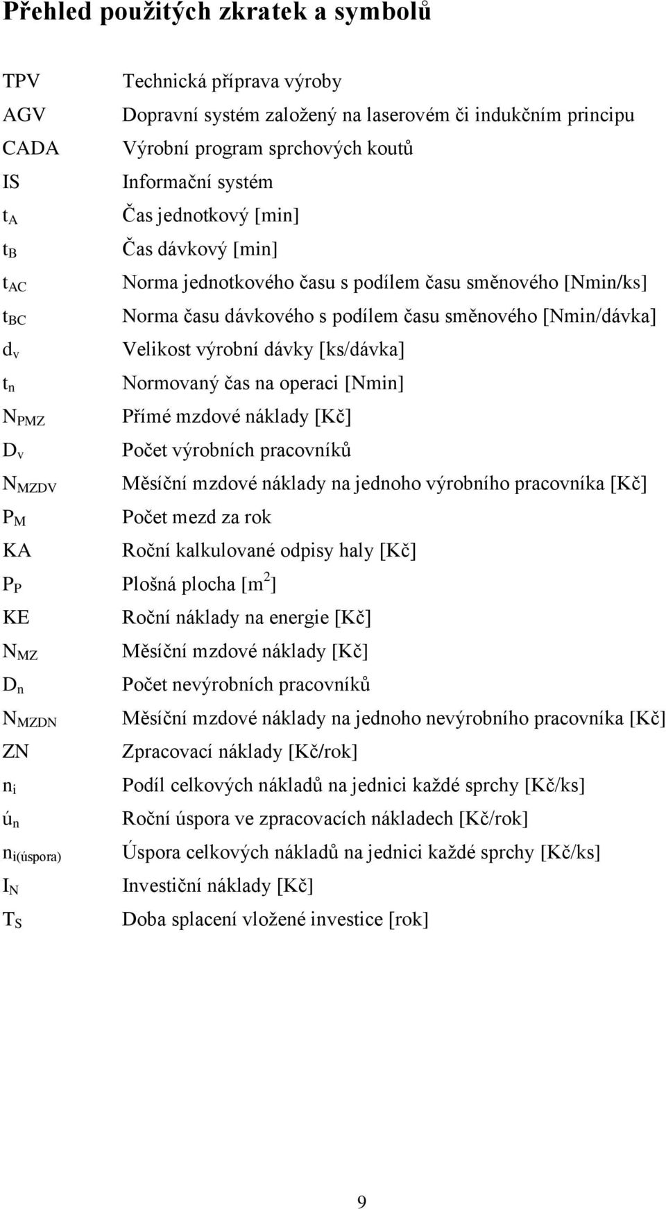 Velikost výrobní dávky [ks/dávka] Normovaný čas na operaci [Nmin] Přímé mzdové náklady [Kč] Počet výrobních pracovníků Měsíční mzdové náklady na jednoho výrobního pracovníka [Kč] Počet mezd za rok