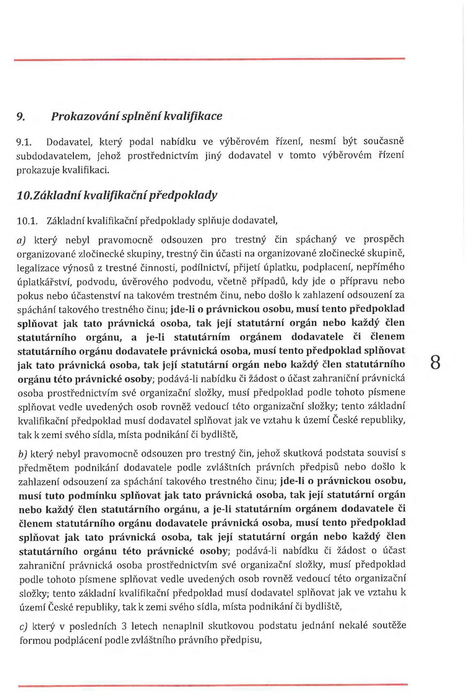 Základní kvalifikační předpoklady 10