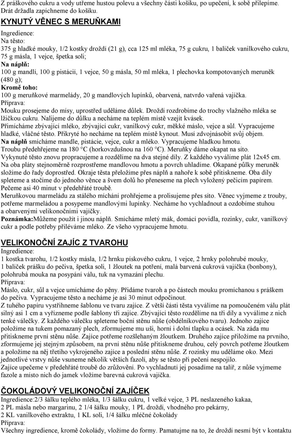 100 g mandlí, 100 g pistácií, 1 vejce, 50 g másla, 50 ml mléka, 1 plechovka kompotovaných meruněk (480 g); Kromě toho: 100 g meruňkové marmelády, 20 g mandlových lupínků, obarvená, natvrdo vařená