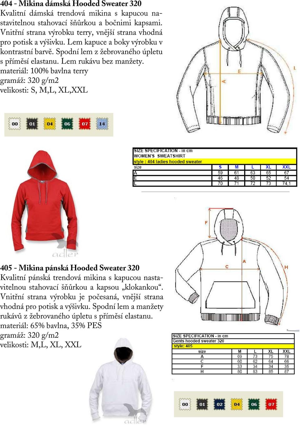 Lem rukávu bez manžety.