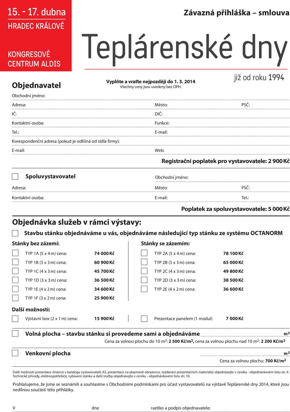 Kontaktní osoba: E-mail: Tel.