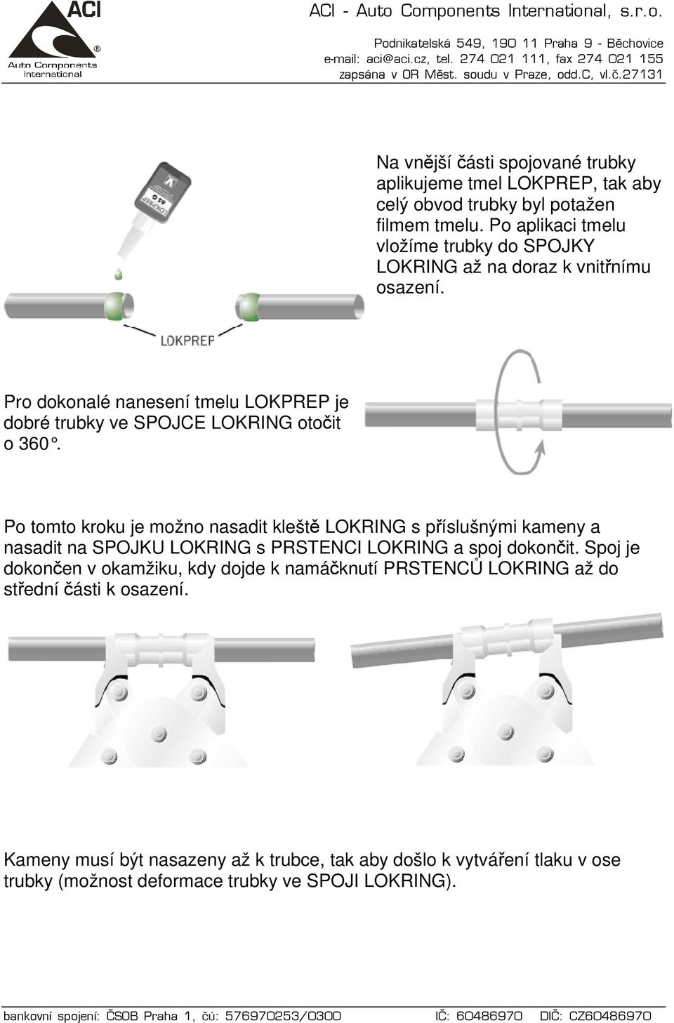 NÁVOD AC 6503Q SERVISNÍ KUFR LOKRING. ACI - Auto Components International,  s.r.o - PDF Stažení zdarma