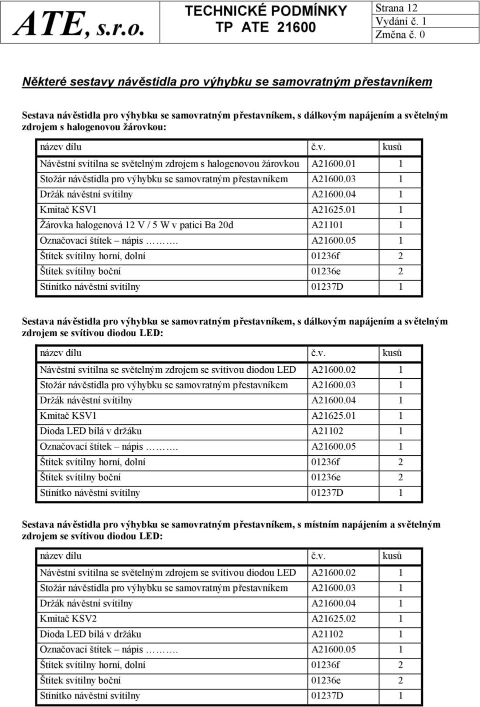 03 1 Držák návěstní svítilny A21600.