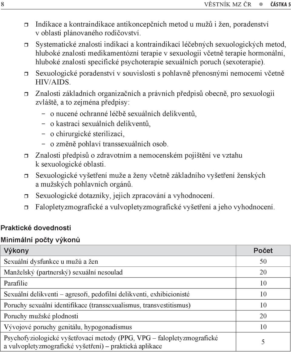 sexuálních poruch (sexoterapie). Sexuologické poradenství v souvislosti s pohlavn penosnými nemocemi vetn HIV/AIDS.