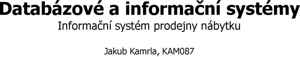 Informační systém