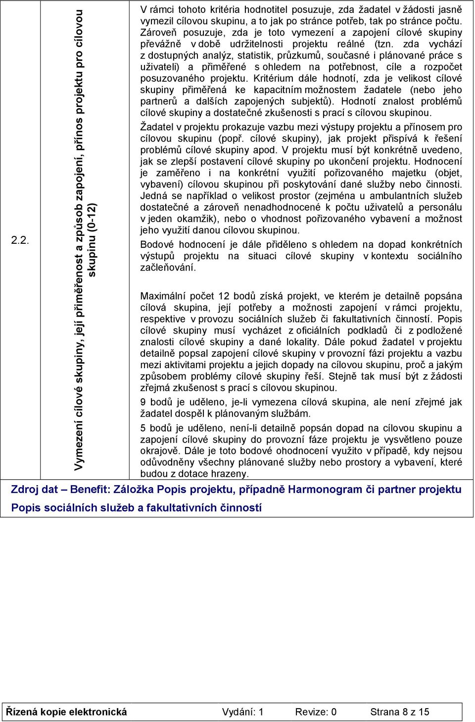zda vychází z dostupných analýz, statistik, průzkumů, současné i plánované práce s uživateli) a přiměřené s ohledem na potřebnost, cíle a rozpočet posuzovaného projektu.