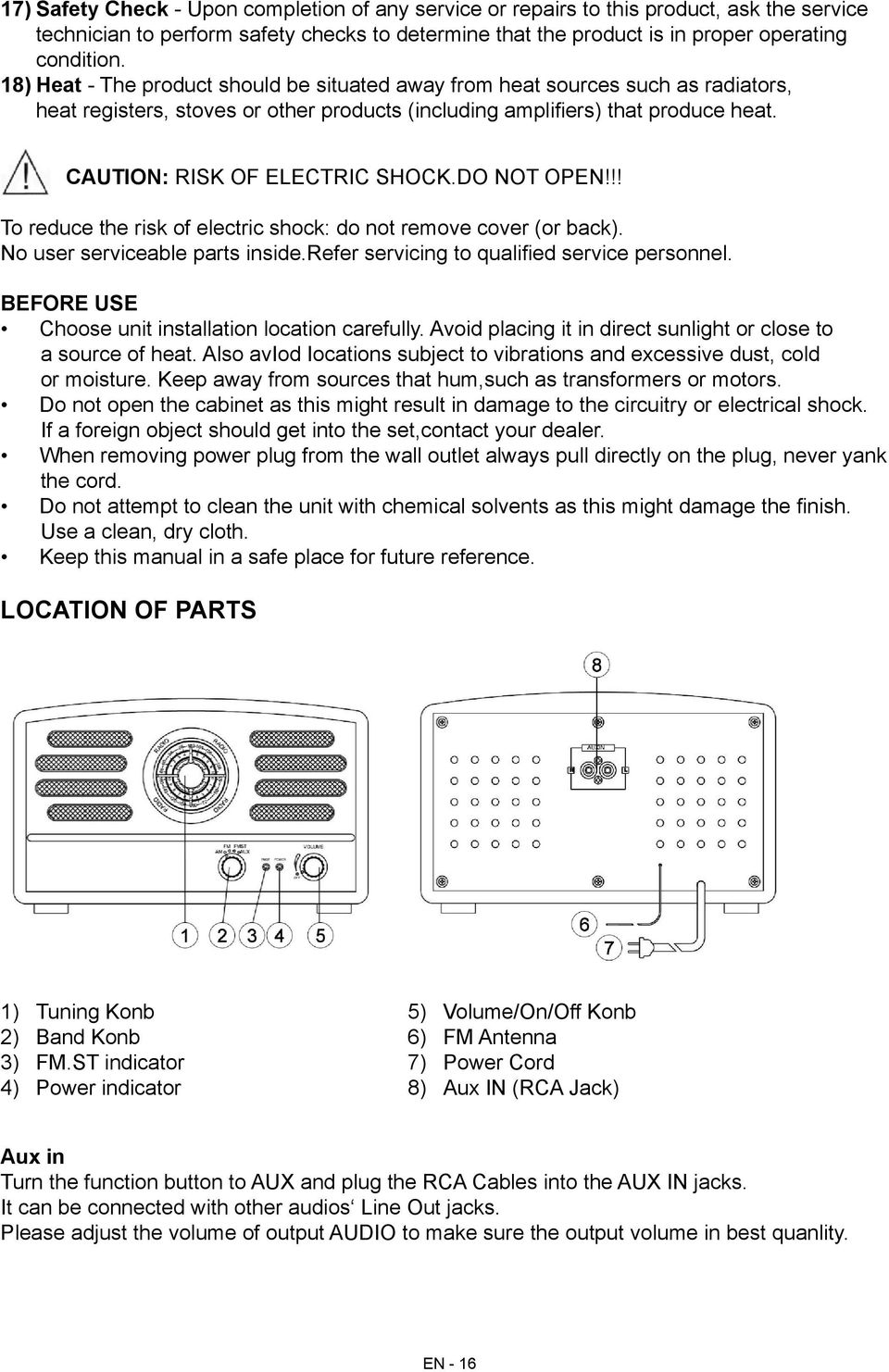 DO NOT OPEN!!! To reduce the risk of electric shock: do not remove cover (or back). No user serviceable parts inside.refer servicing to qualified service personnel.