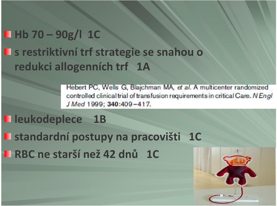 allogenních trf 1A leukodeplece 1B