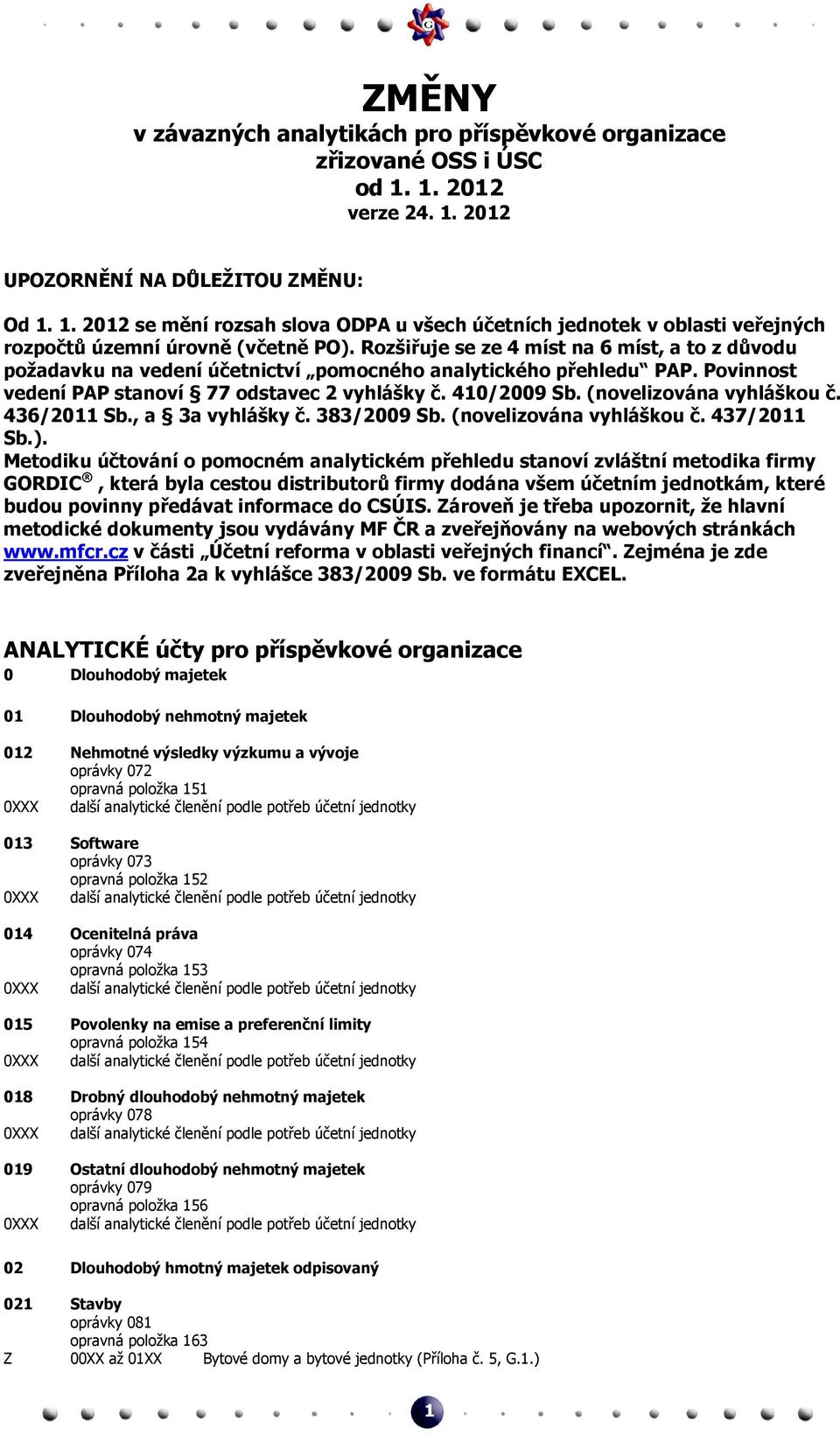 (novelizována vyhláškou č. 436/2011 Sb., a 3a vyhlášky č. 383/2009 Sb. (novelizována vyhláškou č. 437/2011 Sb.).