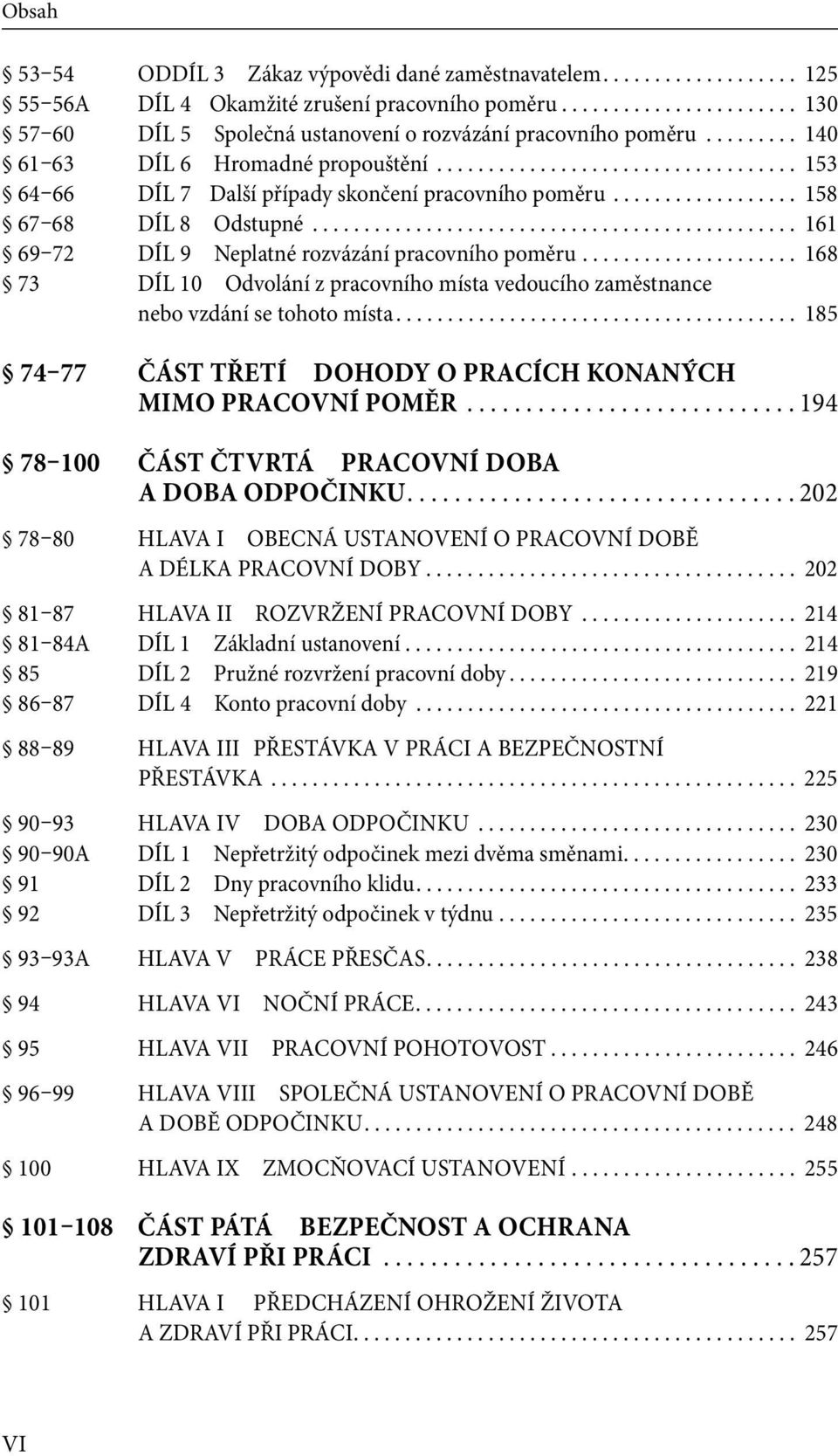 .............................................. 161 69 72 DÍL 9 Neplatné rozvázání pracovního poměru..................... 168 73 DÍL 10 Odvolání z pracovního místa vedoucího zaměstnance nebo vzdání se tohoto místa.