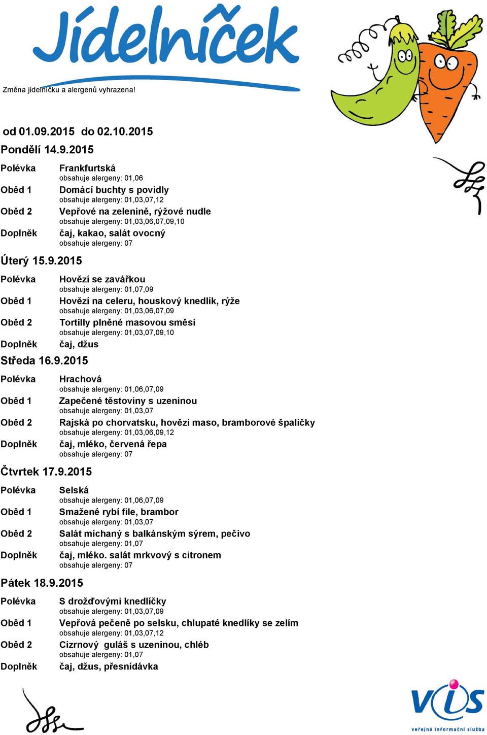 2015 Středa 16.9.