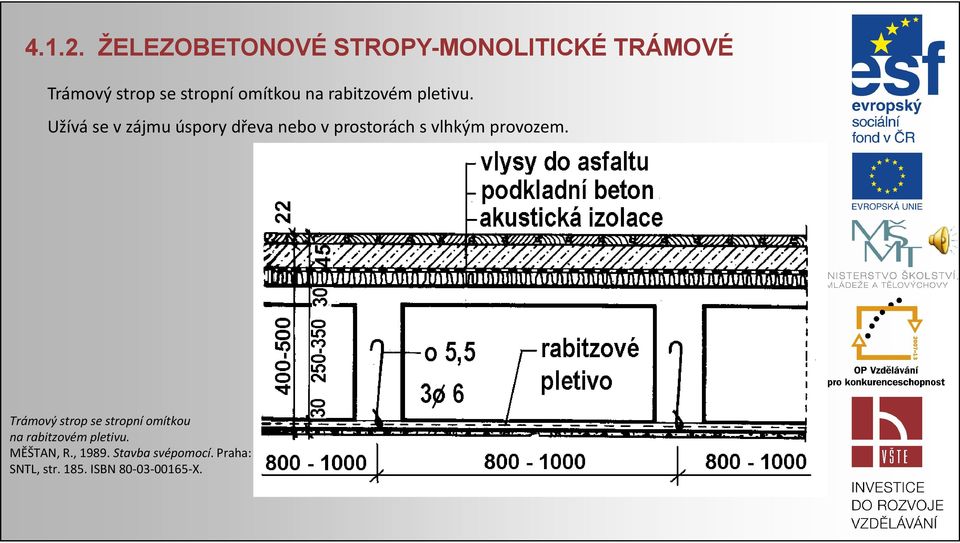 na rabitzovém pletivu.