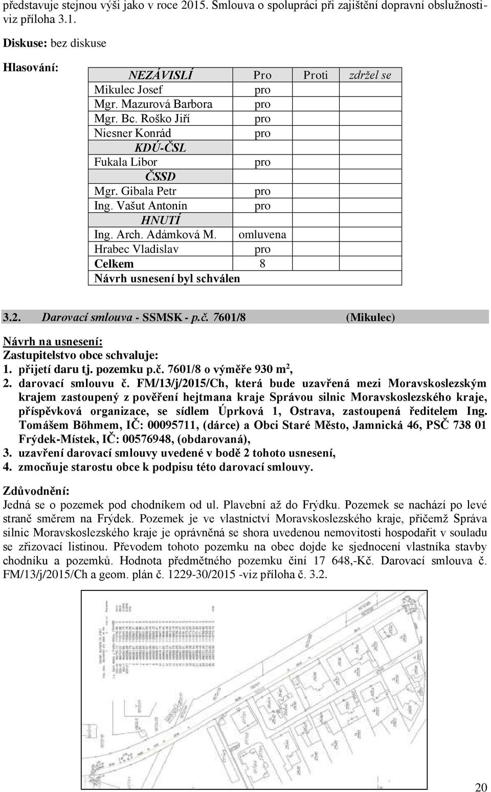 FM/13/j/2015/Ch, která bude uzavřená mezi Moravskoslezským krajem zastoupený z pověření hejtmana kraje Správou silnic Moravskoslezského kraje, příspěvková organizace, se sídlem Úprková 1, Ostrava,