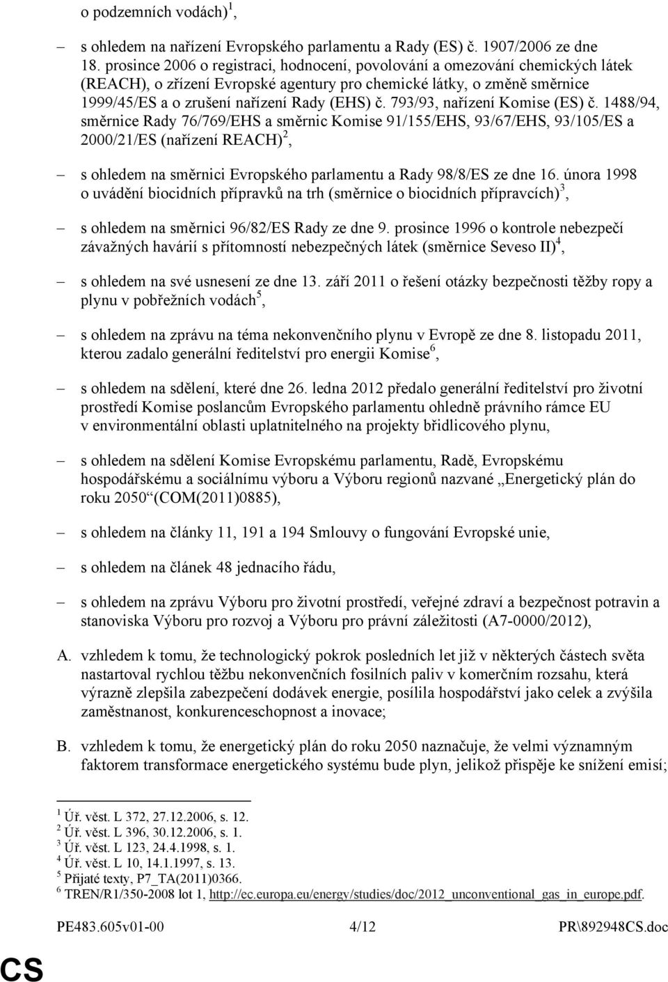 793/93, nařízení Komise (ES) č.