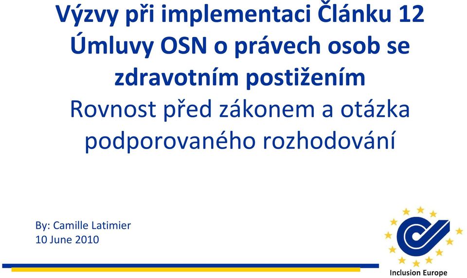 Rovnost před zákonem a otázka
