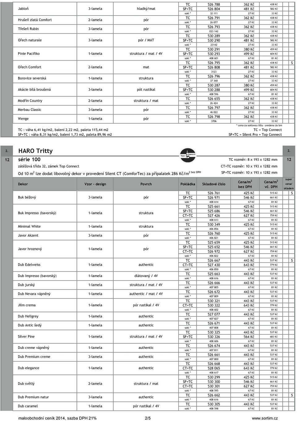 balení 1,73 m2, paleta 89,96 m2 TC 526 788 362 Kč 438 Kč SP+TC 526 804 481 Kč 582 Kč sokl * 32 111 27 Kč 33 Kč TC 526 791 362 Kč 438 Kč sokl * 26 077 27 Kč 33 Kč TC 526 793 362 Kč 438 Kč sokl * 023