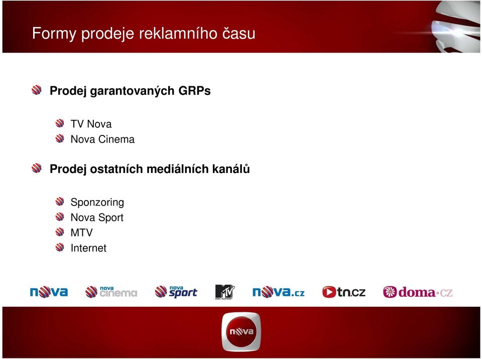 Cinema Prodej ostatních mediálních