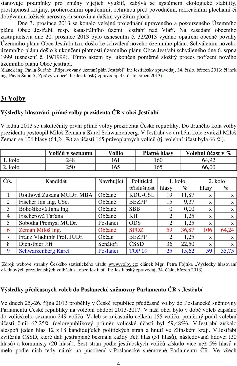 katastrálního území Jestřabí nad Vláří. Na zasedání obecního zastupitelstva dne 20. prosince 2013 bylo usnesením č. 32/2013 vydáno opatření obecné povahy Územního plánu Obce Jestřabí tzn.