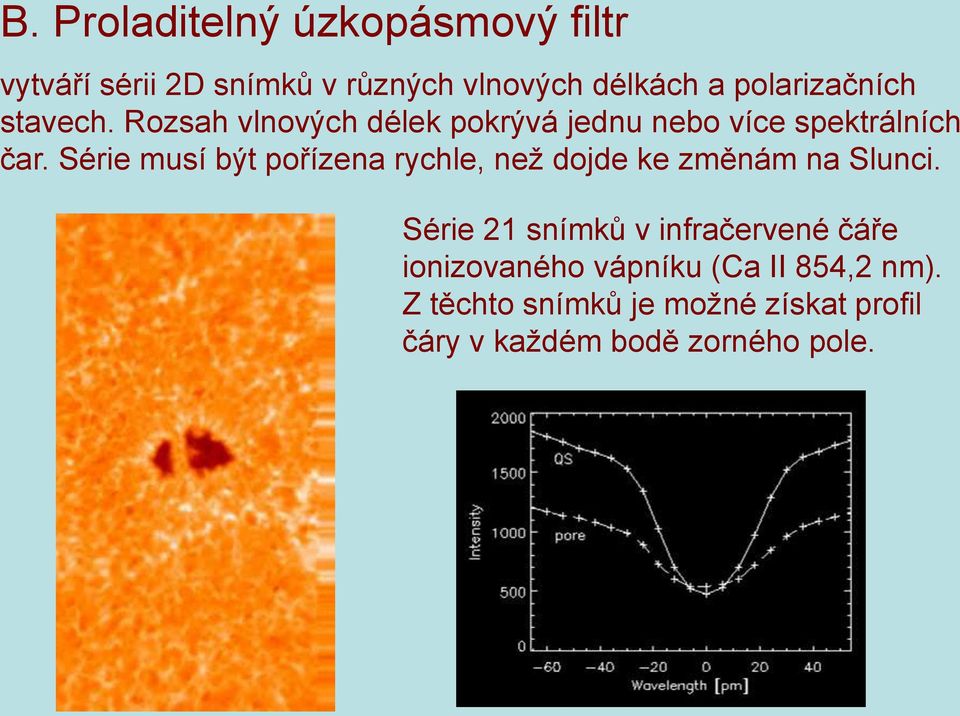 Série musí být pořízena rychle, než dojde ke změnám na Slunci.