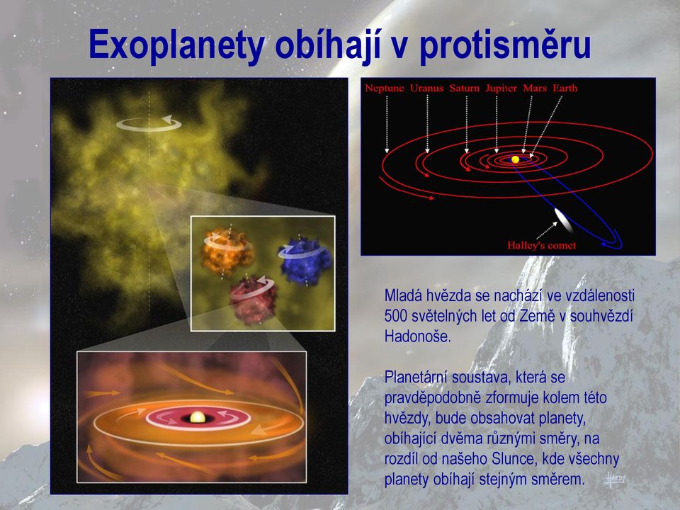 Planetární soustava, která se pravděpodobně zformuje kolem této hvězdy, bude