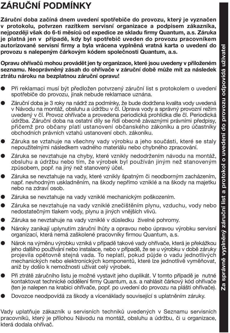 ladu firmy Quantum, a.s.