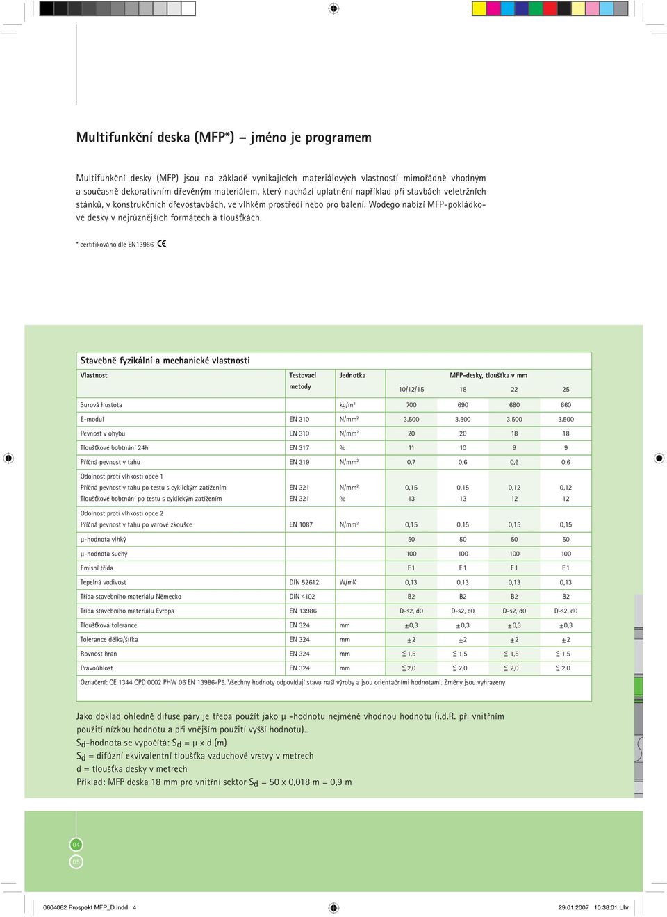 Wodego nabízí MFP-pokládkové desky v nejrůznějších formátech a tlouš kách.