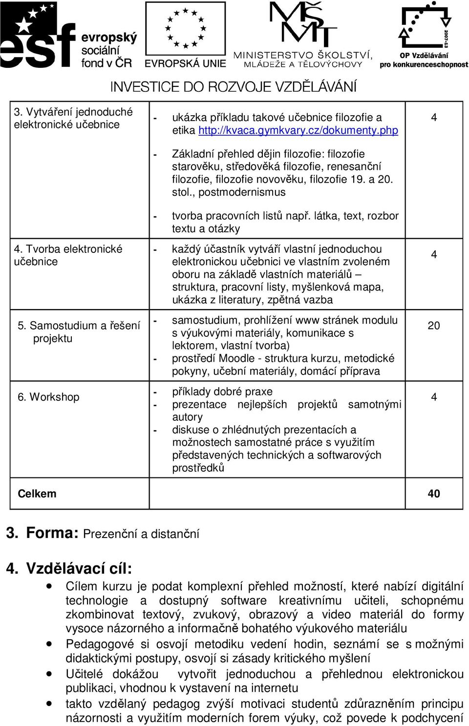 , postmodernismus - tvorba pracovních listů např.