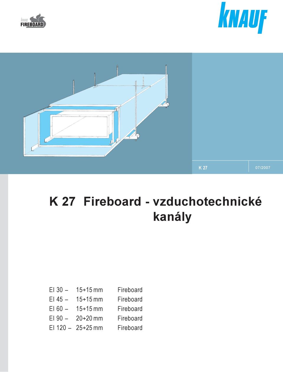 Fireboard EI 45-15+15 mm Fireboard EI