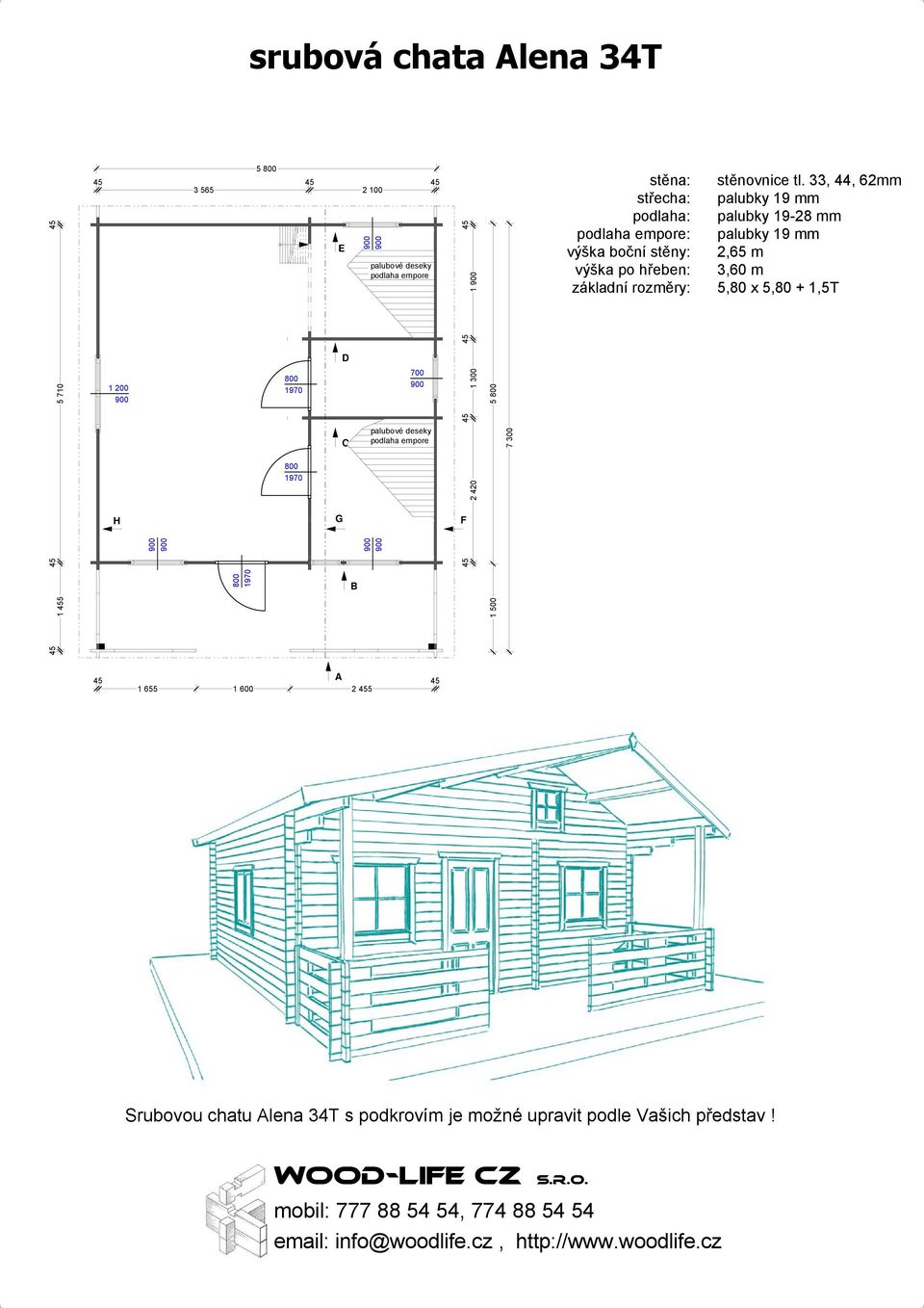 deseky podlaha empore 2 420 1 300 F 1 500 5 7 300 1 655 1 600 2 5