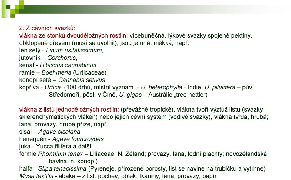 Středomoří, pěst. v Číně, U.